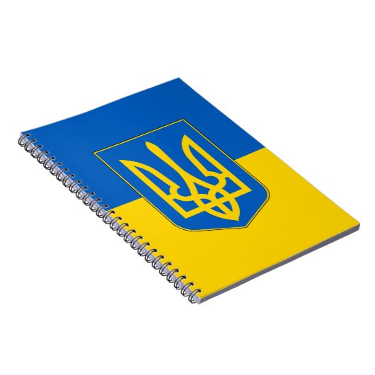 Carnet avec drapeau de l'Ukraine (Côté Droit)