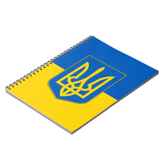 Carnet avec drapeau de l'Ukraine (Côté gauche)