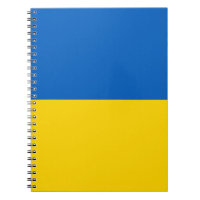 Carnet avec drapeau de l'Ukraine