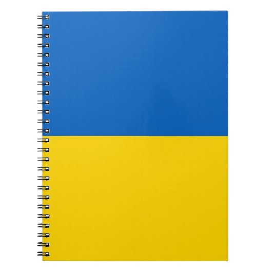 Carnet avec drapeau de l'Ukraine (Devant)
