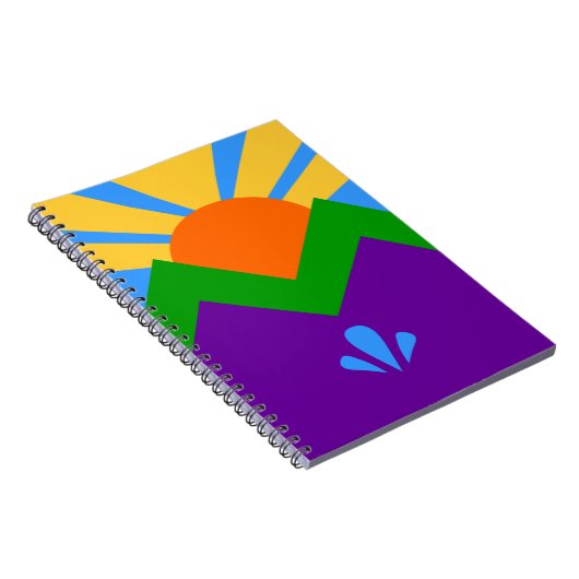 Carnet avec drapeau de Manitou Springs, Colorado (Côté Droit)