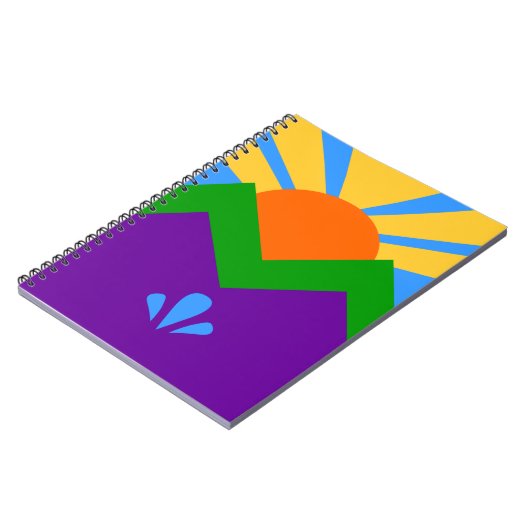 Carnet avec drapeau de Manitou Springs, Colorado (Côté gauche)