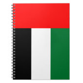 Carnet avec drapeau des Émirats arabes unis (Devant)