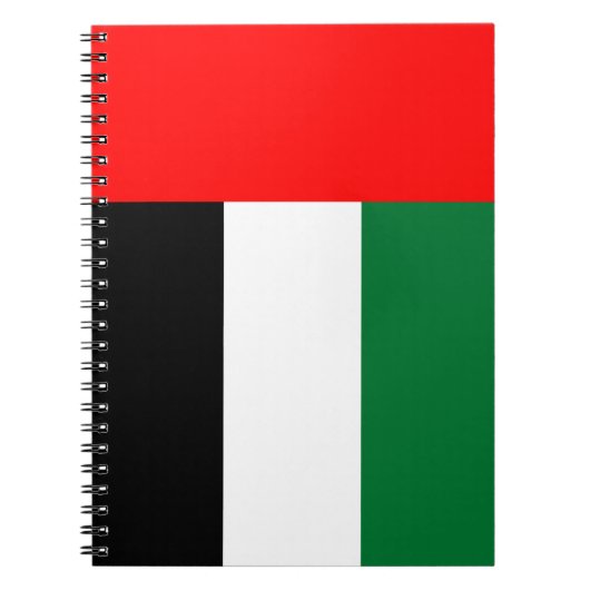 Carnet avec drapeau des Émirats arabes unis (Devant)