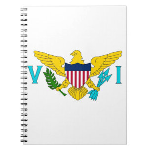Carnet avec drapeau des îles Vierges