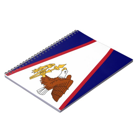 Carnet avec drapeau des Samoa américaines (Côté gauche)