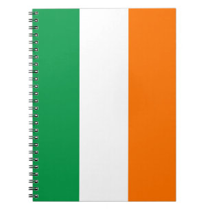 Carnet avec drapeau d'Irlande