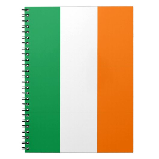 Carnet avec drapeau d'Irlande (Devant)