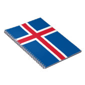 Carnet avec Drapeau d'Islande (Côté Droit)