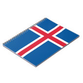 Carnet avec Drapeau d'Islande (Côté gauche)