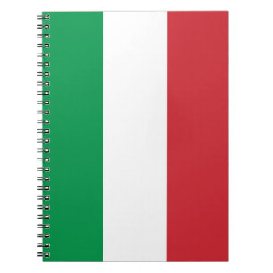 Carnet avec Drapeau d'Italie