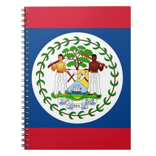 Carnet avec Drapeau du Belize (Devant)