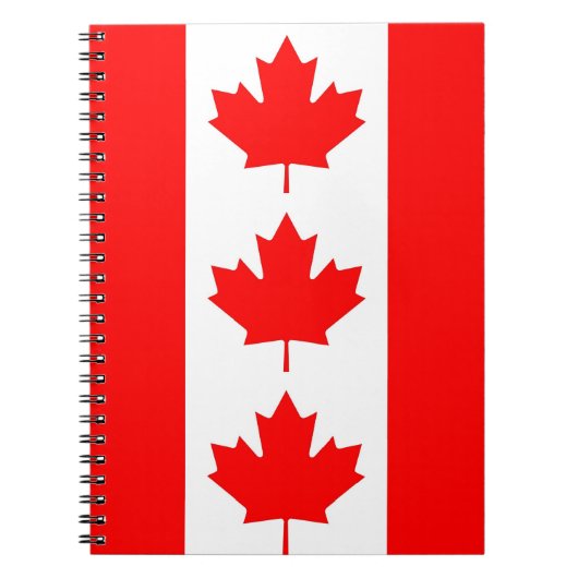 Carnet avec drapeau du Canada (Devant)