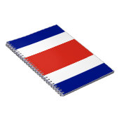 Carnet avec drapeau du Costa Rica (Côté Droit)