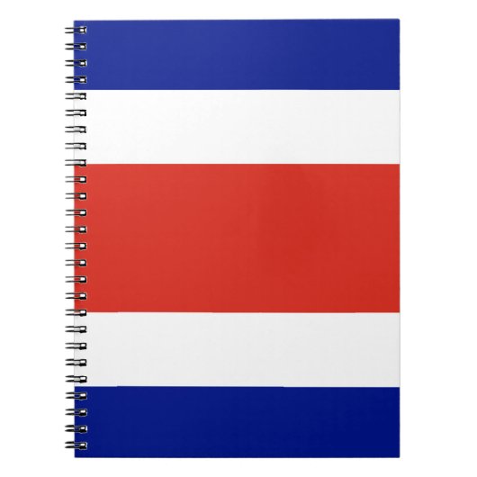 Carnet avec drapeau du Costa Rica (Devant)