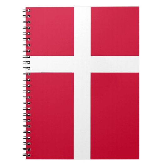 Carnet avec drapeau du Danemark (Devant)