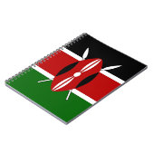 Carnet avec drapeau du Kenya (Côté gauche)