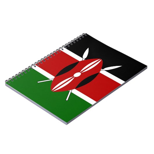 Carnet avec drapeau du Kenya (Côté gauche)