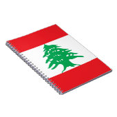 Carnet avec drapeau du Liban (Côté Droit)