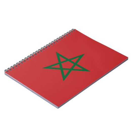 Carnet avec drapeau du Maroc (Côté gauche)