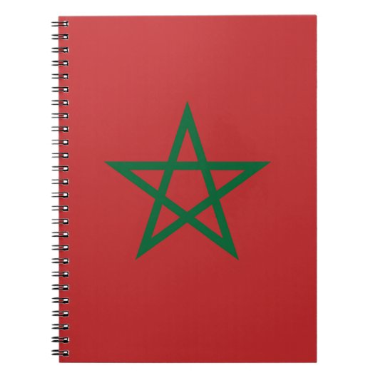 Carnet avec drapeau du Maroc (Devant)