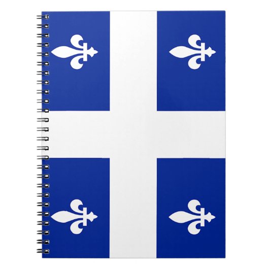 Carnet avec drapeau du Québec (Devant)