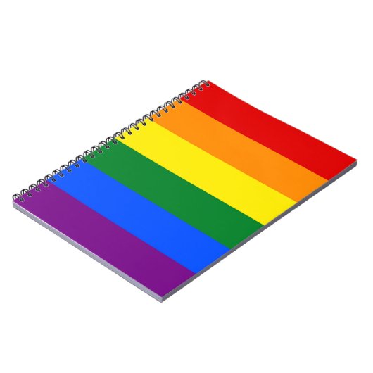Carnet avec drapeau Rainbow LGBT Pride (Côté gauche)