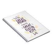 Carnet Avec la grande puissance vient une grande facture  (Côté Droit)