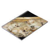 Carnet avec la photo des chiots jaunes de (Côté gauche)