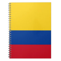 Carnet avec le drapeau de la Colombie