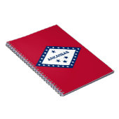 Carnet avec le drapeau de l'État de l'Arkansas (Côté Droit)
