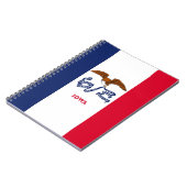 Carnet avec le drapeau de l'État de l'Iowa (Côté gauche)