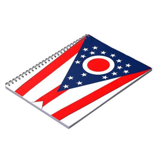 Carnet avec le drapeau de l'Etat de l'Ohio (Côté gauche)