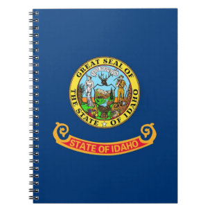 Carnet avec le drapeau de l'Etat d'Idaho