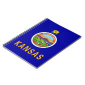 Carnet avec le drapeau de l'État du Kansas (Côté gauche)