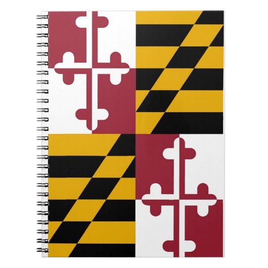 Carnet avec le drapeau de l'État du Maryland (Devant)