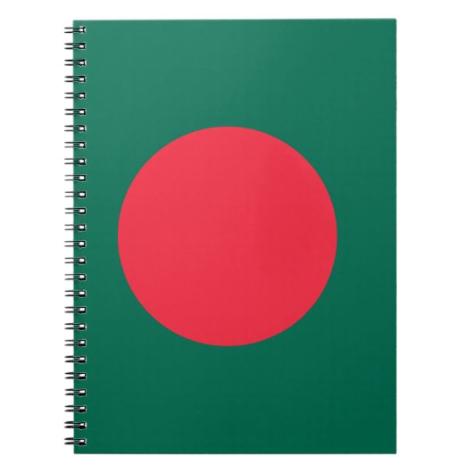 Carnet avec le drapeau du Bangladesh (Devant)