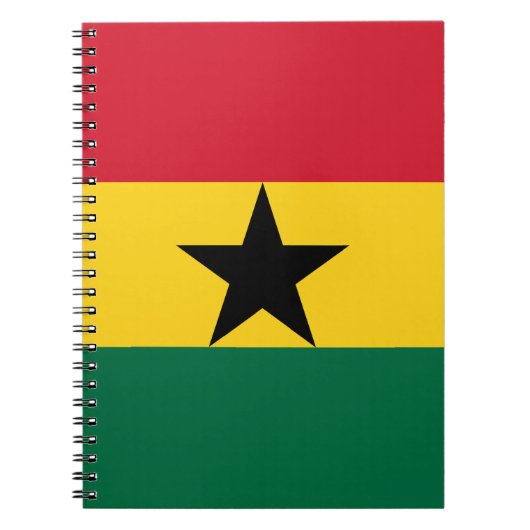 Carnet avec le drapeau du Ghana (Devant)