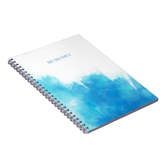 Carnet avec l'énoncé "NE PENSEZ PAS". (Côté Droit)