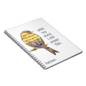 Carnet Avec ma chanson, je le loue Bible Écriture Oiseau (Côté Droit)