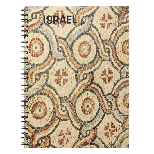 Carnet avec mosaïque d'Israël (Devant)