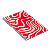 Carnet avec Motif Abstrait rouge et blanc (Côté Droit)