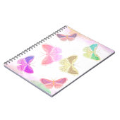 Carnet avec six papillons de différentes couleurs (Côté gauche)