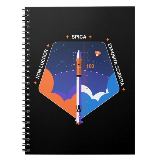 Carnet avec Spica Mission patch (Devant)