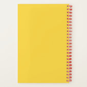 carnet avec une fille avec une couronne de fleurs  (Verso)