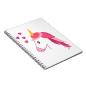 Carnet avec une licorne pour une fille. (Côté Droit)