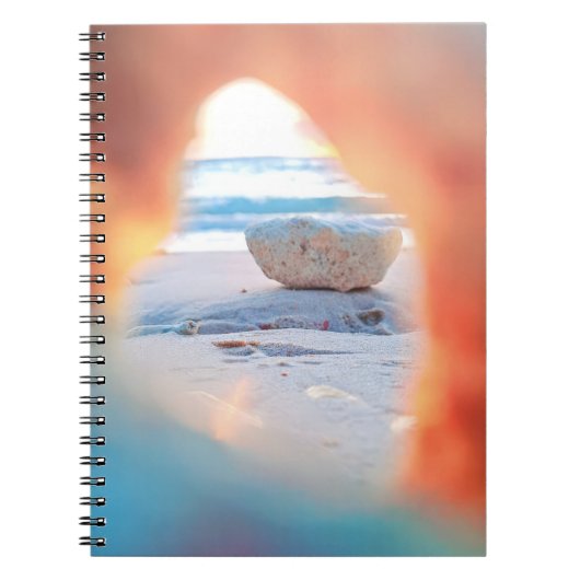 Carnet avec vue sur la plage de Coral (Devant)