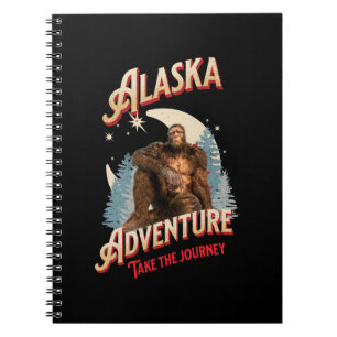 Carnet Aventure Bigfoot en Alaska Art Rétro de la Nature