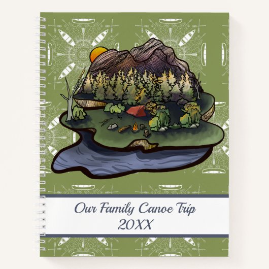 Carnet Aventure de camping en canot (Devant)