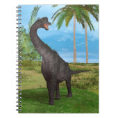 Carnet Aventure de dinosaure à long cou dans la jungle (Devant)